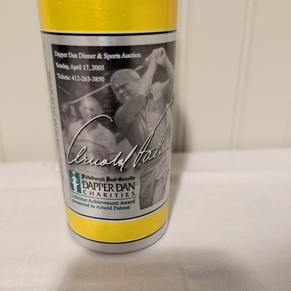 Arnold Palmer IC Light Beer Aluminum Bottle 2005 Dapper Dan Charities Pittsburgh